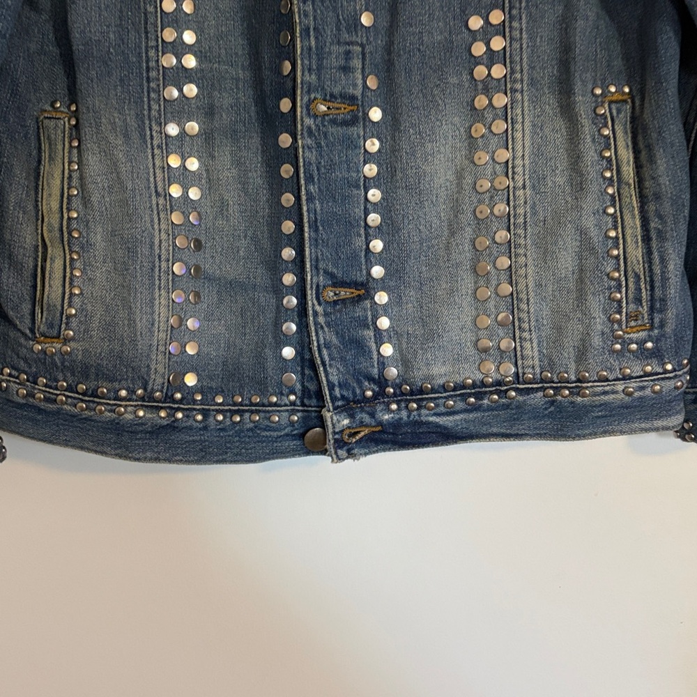 Frame Studded Denim Jacket sz M - Picture 13 of 15